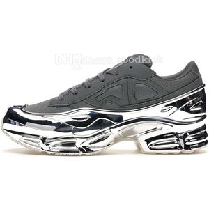 Originele modeschoenen Raf Simons Ozweego III Sport Heren Dames Onhandige metallic zilveren sneakers Dorky Casual schoenen Maat