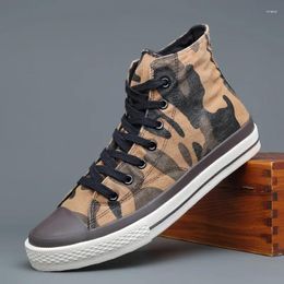 Chaussures de mode 730 Shoeshigh haut décontracté coréen Camouflage toile printemps automne 2024 baskets hommes conseil Tenis haut