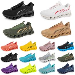 Mode Schoenen Hardlopen Dames Heren Trainer Triple Zwart Wit Rood Geel Groen Blauw Perzik Teal Paars Roze Fuchsia Ademend Sport Sneakers Sixty Six GAI 64385 30390