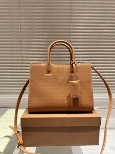 Sac de shopping en cuir véritable pour femmes, sac à bandoulière de grande capacité avec boucle en métal, sac de luxe de styliste à ouverture