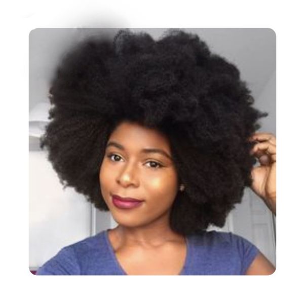 Mode courte coupe de lutin noir cheveux perruques Afro crépus perruques Style africain Remy court brésilien cheveux perruques