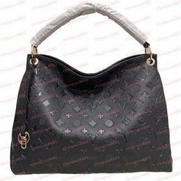 Sacs à bandouliers de mode Bag des créateurs de luxe Bohemian Damier Azur Artsy en relief Black Flower Femme en cuir sac à main Lady Clutch Tote sac