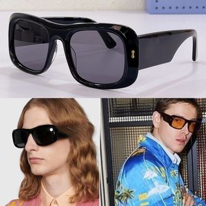 Fashion Show Mens Womens Sunglasses 1251S Bold Black Acetate Construção Define Armação Retangular Homens Óculos de Sol de Alta Qualidade com Caixa Original