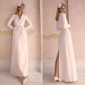 Défilé de mode femmes veste longue blanc mariage coupe ajustée Blazer ensembles 1 pièce sur mesure pour dame fête vêtements de bal