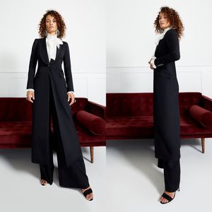 Costumes pantalons pour femmes, ensemble 2 pièces, Blazer noir Cool, Slim Fit, sur mesure, vêtements de bal pour dames, défilé de mode