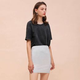 Fashion Sier Mini Rokken Vrouwen 2022 Lente Zomer Meisjes Korte Casual Solid Rits Hoge Taille Potlood Bodycon Hippe Rok