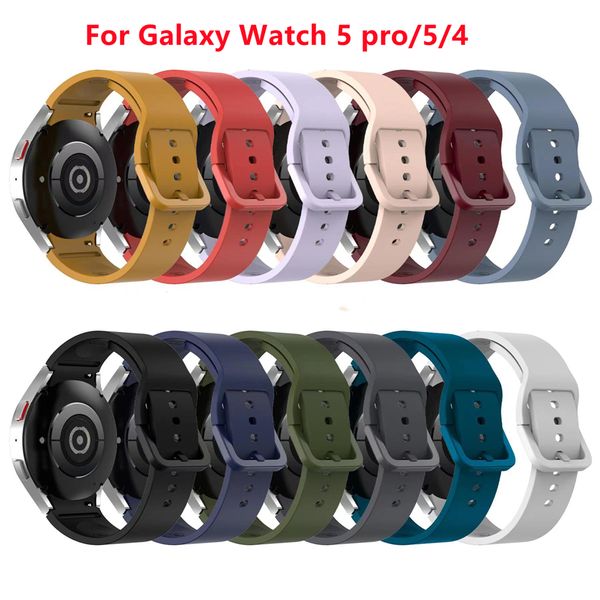 Bracelet de montre en silicone de mode pour Samsung Galaxy Watch5Pro 45mm Watch5 / 4 40mm / 44mm Bracelet intelligent Bracelet de montre Bracelet Montre 4 Classique 46mm / 42mm Hommes Femmes