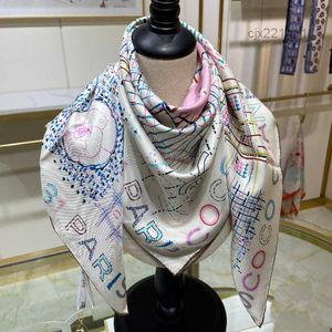 Mode Foulard En Soie Haut De Gamme Nouvelles Filles Cadeaux Bandeau Designer Couple Accessoires Exquis Sélection Polyvalente Saisons 90x90cm FX22