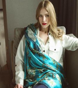 Mode Foulard en soie femmes concepteur Van Gogh peinture à l'huile arbre châles en soie Pashmina dames enveloppes foulards Foulard New64639047912769