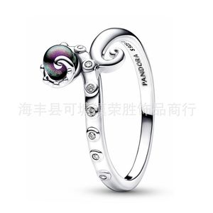 Mode Zilver 925 Nieuwe Sterling Mode Dames Ring Zeemeermin Shining Sun Moon Star Geschikt Voor Origineel Een Speciaal Cadeau Vrouwen