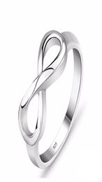 Fashion Silver Color Infinity Ring Eternity Ring Charms Friend Gift Interminless Love Symbole Anneaux de mode pour femmes bijoux3187729