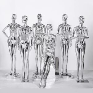 Mode Zilveren Vrouwelijke Mannequin Groothandel Lichaamsmodel Vrouwen Galvaniseren Aangepast