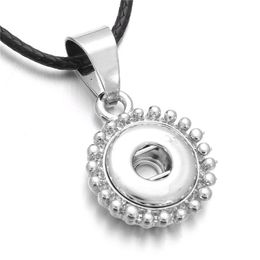 Mode argent plaqué 12mm bouton pression collier collier pour femmes gingembre boutons pression bijoux