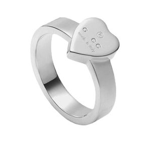 Fashion Silver plaqué LOVE Designer Ring Womens Bijoux pour les amoureux Couple Mens Anneaux Gift 4 mm 6 mm 9 mm