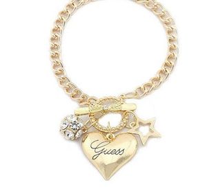 Mode zilveren vrouwen sieraden kristallen manchet charme armband ketting hanger armband3289936