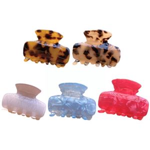 Mode Simple Acetate Leopard Haar Clip Voor Vrouwen Crab Accessoires Claw Haarspelden Styling Clips Barrettes Haar Klauw Haar