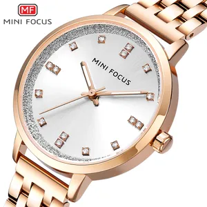 Fashion Simple Diamonds Watch Watch Watret Bindo de acero a prueba de agua Reloj