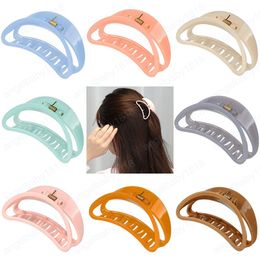 Épingle à cheveux à géométrie translucide Simple, Barrettes à griffes pour femmes et filles, accessoires pour couvre-chef