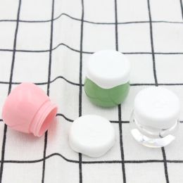 Fashion Simple Wholesale Cosmetic Small Mini Jar Bottle 10g Rose Green Plastic Conteneurs For Cosmetics Package Maquillage Pots de crème vides