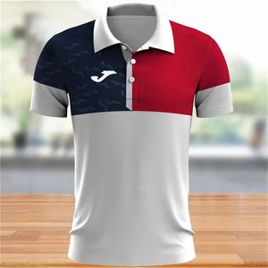 Mode Simplicité Harajuku Polo Pour Hommes T-shirt En Plein Air Golf Vêtements De Sport Casual Revers Bouton Chemises Lâche Manches Courtes Haut 240226