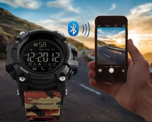 Mode SKMEI Sports Smart Horloge Upgrade Bluetooth Smart Meter Multifunctionele Stap Horloge Horloge Ondersteuning IOS Android Electronic Watch SK001
