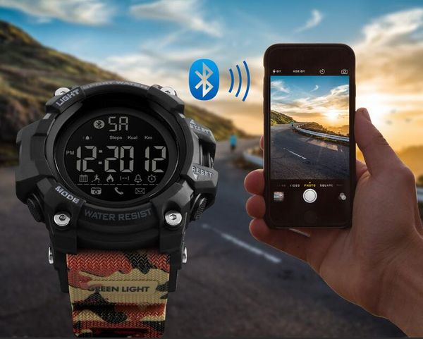 Moda Skmei Sports reloj inteligente actualizar Bluetooth medidor inteligente multi-función paso recordatorio reloj soporte iOS Android reloj electrónico SK001