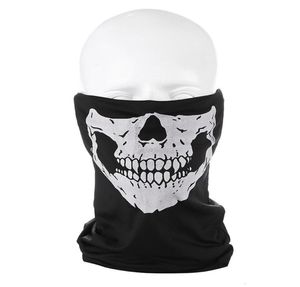 Fashion Skull Skeleton Mask Halloween Scarpe Outdoor Bicycle Multi-fonction Necker Ghost Half Face Cosplay Chic Motorcycle SCR1670131