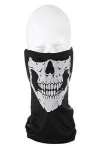 Fashion Skull Skeleton Mask Halloween Scarpe Outdoor Bicycle Multi-fonction Necker Ghost Half Face Cosplay Chic Motorcycle SCR7597538