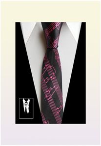 Mode Slim cravate musique Piano étudiant cou cravates cadeaux pour hommes papillon chemise musique Tie3288641