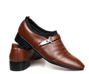 Mode Slip op Mannen Luxurys Jurk Schoenen Mens Oxfords Business Classic Leather Heren Designer Suits Casual Shoe Plus Size 38-48