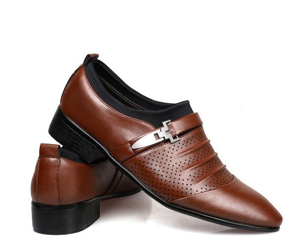 Fashion Slip On Men Luxurys Chaussures Habillées Hommes Oxfords Business Classic Leather Men'S Designer Suits Casual Shoe Plus Size 38-48