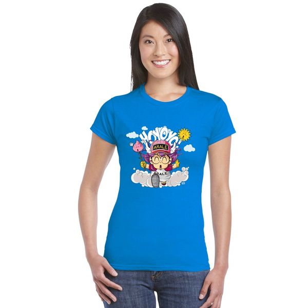 Mode effondrement Robot fille Anime Arale conception t-shirt Homme hauts unisexe Blusas t-shirt pour les femmes