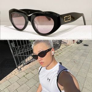 Mode kleine Cat-Eye-Sonnenbrille The Lost Tape Collection Damen Retro Metall Buchstabe Logo 0236 Shades UV400 Trending Herren Punk Nieten Sonnenbrille Brillen