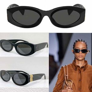 Mode petit cadre ovale dame lunettes de soleil acétate classique noir cadre 11WS dame rencontres Shopping voyage lunettes de soleil Sexy petites femmes