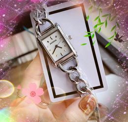 Mode petit rectangle forme cadran Quartz batterie montre femmes populaire en acier inoxydable bracelet horloge affaires décontracté Super lumineux étanche mignon montres cadeaux