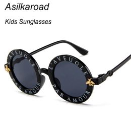 Mode petit rond pour enfants lunettes de soleil marque designer abeilles enfants garçons filles bébé extérieur extérieurs lunettes de lunettes 270