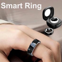 Fashion Smart Ring Sate Carente Test de sang Exercice en acier inoxydable Records Calorie Multi Sports Mode doigt anneaux 240423