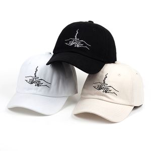 Gorra de béisbol bordada para fumar a la moda, gorras unisex a la moda para papá, gorras informales para exteriores para hombres para viajar