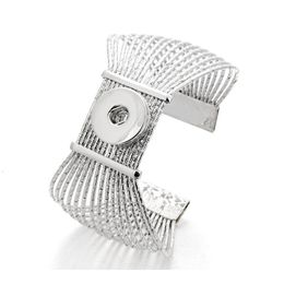 Mode Snap Bangles Interchangeable Big Snap Cuff Bracelets Fit 18mm Snap Button Bijoux Pour Wom jllGHQ