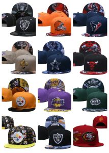 Snapbacks de mode Chapeaux ajustés Toutes les équipes Logo Broderie Football Baskball Coton lettre Noir Rouge Mesh flex Bonnets Chapeau Plat Hip Hop Sport Casquette Casquette Snapback