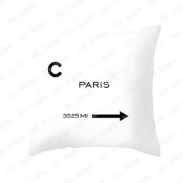 Fashion Sofa Cushion Diseñador de almohada Home Textiles Lanza almohada de almohada de lujo almohadas suaves de la marca C.