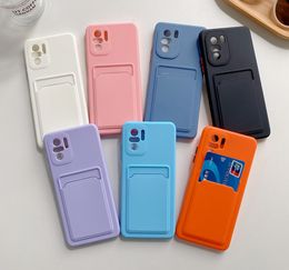 Fashion Soft Cover Voor Xiaomi Redmi Note 9 10 11 Pro 9S 10S 10T 9AT 9C poco X3 Nfc M3 Mi 11i Lite 11T Pro Kaartsleuven Case