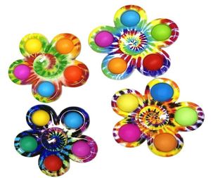 Mode Spinner Party Gunst Gedrukte Rainbow Bubble Sensory Figit Toys Simple Wholesale Children Early Education7239701
