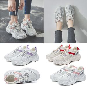 Mode sport ontwerper vrouwen loopschoenen drievoudig wit roze paars rood versieren Comfortabel ademend trainer sneakers maat 35-40