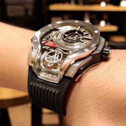 Relojes deportivos individuales dominantes de lujo para hombre, relojes de pulsera de cuarzo con banda de goma para hombre, reloj con calendario 220407264i