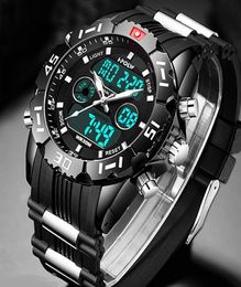 Fashion Sport Super Cool Men039S Quartz Digital Watch Men Sports Watches HPOLW Luxurymerk LED Militair waterdichte polsWatche8348932