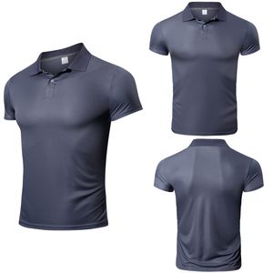 Mode Sport T -shirt Men Summer Running Short Sleeve Slim Top Casual Business Polo Camisetas Gym Masculino 220622