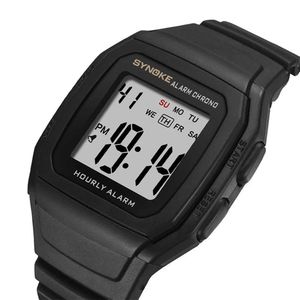 Mode sport outdoor elektronische horloge PU riem wekker chronograaf mannen kijken waterdichte multifunctionele militaire horloge 2021 G1022
