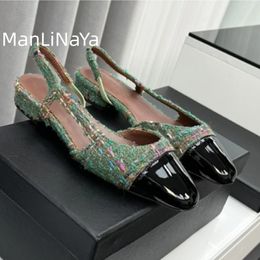 Diseño de marca de primavera y otoño de moda zapatos para mujeres zapatos planos de cuero real de tacón de tacón