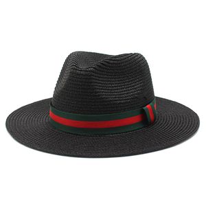 Fashion lente zomer wijd ratel hoed voor mannen vrouwen buiten reizen zonbescherming Pannama retro jazz top cap